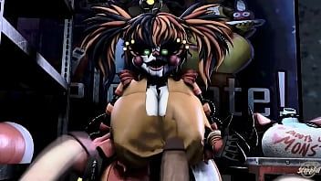 Play Fnaf Scrap.B Foursome w/Blowjob