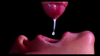 Play CLOSE UP: BEST Milking Mouth for your DICK! Sucking Cock ASMR, Tongue and Lips BLOWJOB DOUBLE CUMSHOT -XSanyAny