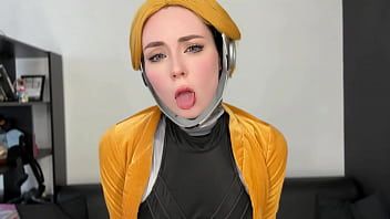 Play Robot Ballerina from Atomic Heart Fucks Pussy with Big Dildo & Anal Masturbates Vibrator