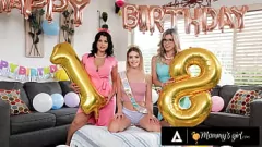 Play Cory Chase Joins Nadia White & Leah Lee for a Steamy Teen's Birthday Threesome