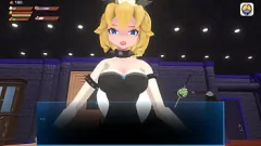 Play BDSM Hentai: Femdom Bowsette Spanks & Pegs Submissive Slave