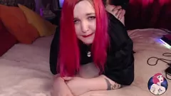 Play Curvy Gothic Newbie's Hard Anal Ride with Tattooed Stud