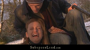 Play Harsh dominant torments his slave out in the cold