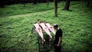 Play Three teen slaves punishment and humiliated in rough bdsm