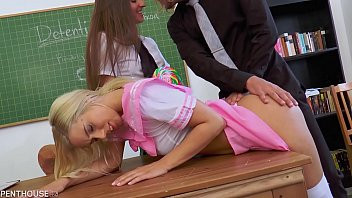 play Naughty schoolgirls Amirah Adara and Nesty spanked and fucked by professor