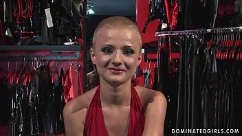 Play Submissive bondage shopgirl whore manacled spanking and BDSM fucking