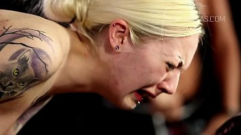 Play Blonde slave gets cruel punishment