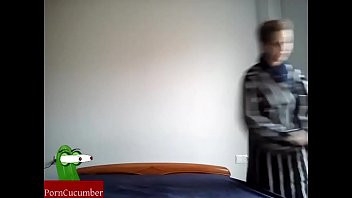 Young couple having sex in their sister parents' bed. Homemade voyeur IV075