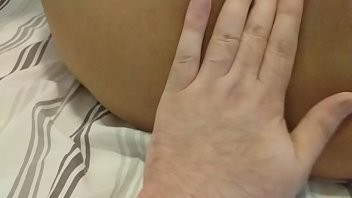 Play Husband Lightly Slaps Submissive Wife's Asshole