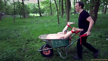 Play Brutally fucked outdoor slaves beg for mercy in submission