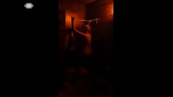 Play Blonde tied in the dungeon getting whipped and worshiping