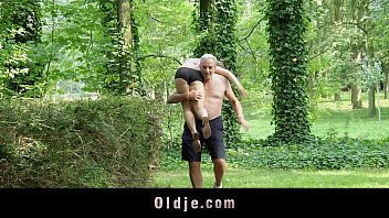 Play Nagging little bitch gets old cock punishment in the woods